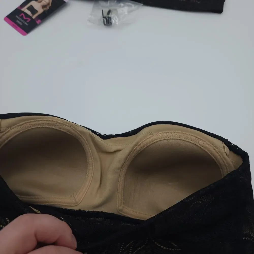 Maidenform 40974 Dream Bandeau Bra Bundle of Two Size 32